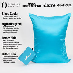 Pillowcase in Bahama Blue, Queen Size