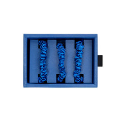 Blissy Skinny Scrunchies in Azure