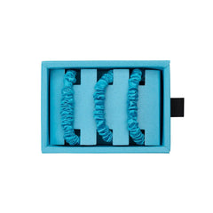 Blissy Skinny Scrunchies in Bahama Blue