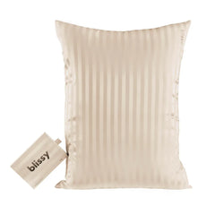 Champagne Striped Queen Pillowcase