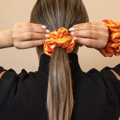 Blissy Scrunchies in Coral