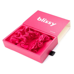 Blissy Scrunchies in Hibiscus