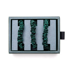 Blissy Skinny Scrunchies in Emerald