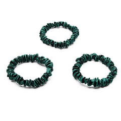 Blissy Skinny Scrunchies in Emerald
