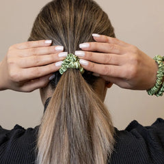Blissy Skinny Scrunchies in Olive