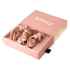 Blissy Rose Gold Scrunchies