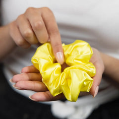 Blissy Scrunchies in Sunshine Yellow