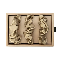 Blissy Scrunchies in Taupe