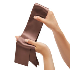Blissy Hair Ribbon in Chocolate