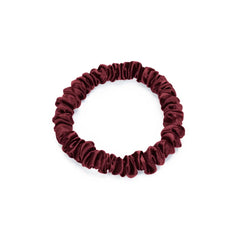 Blissy Skinny Scrunchies in Burgundy