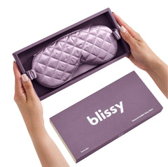 Lavender Diamond Quilted Sleep Mask