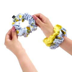 Blissy Scrunchies in Lemon Bloom