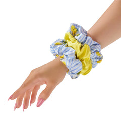Blissy Scrunchies in Lemon Bloom