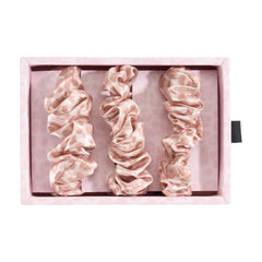 Blissy Scrunchies by Nicole Miller in Mauve Cheetah