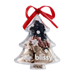 Blissy Holiday Scrunchie Ornament Set (3-Piece)
