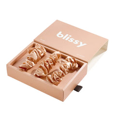 Blissy Scrunchies in Peach
