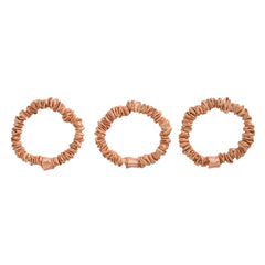 Blissy Skinny Scrunchies in Peach