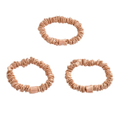 Blissy Skinny Scrunchies in Peach