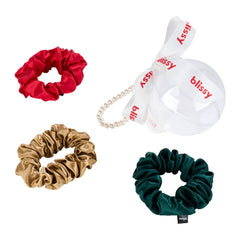Blissy Pearl Scrunchie Ornament Set (3-Piece)