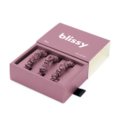 Blissy Skinny Scrunchies in Plum