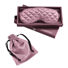 Plum Diamond Quilted Sleep Mask