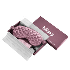Plum Diamond Quilted Sleep Mask