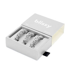 Blissy Skinny Scrunchies in Silver