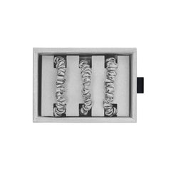 Blissy Skinny Scrunchies in Silver