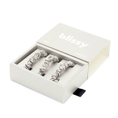 Blissy Skinny Scrunchies in White
