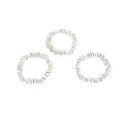 Blissy Skinny Scrunchies in White