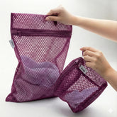 Blissy Mesh Laundry Bags, Plum, 3-Pack