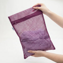 Blissy Mesh Laundry Bags, Plum, 3-Pack