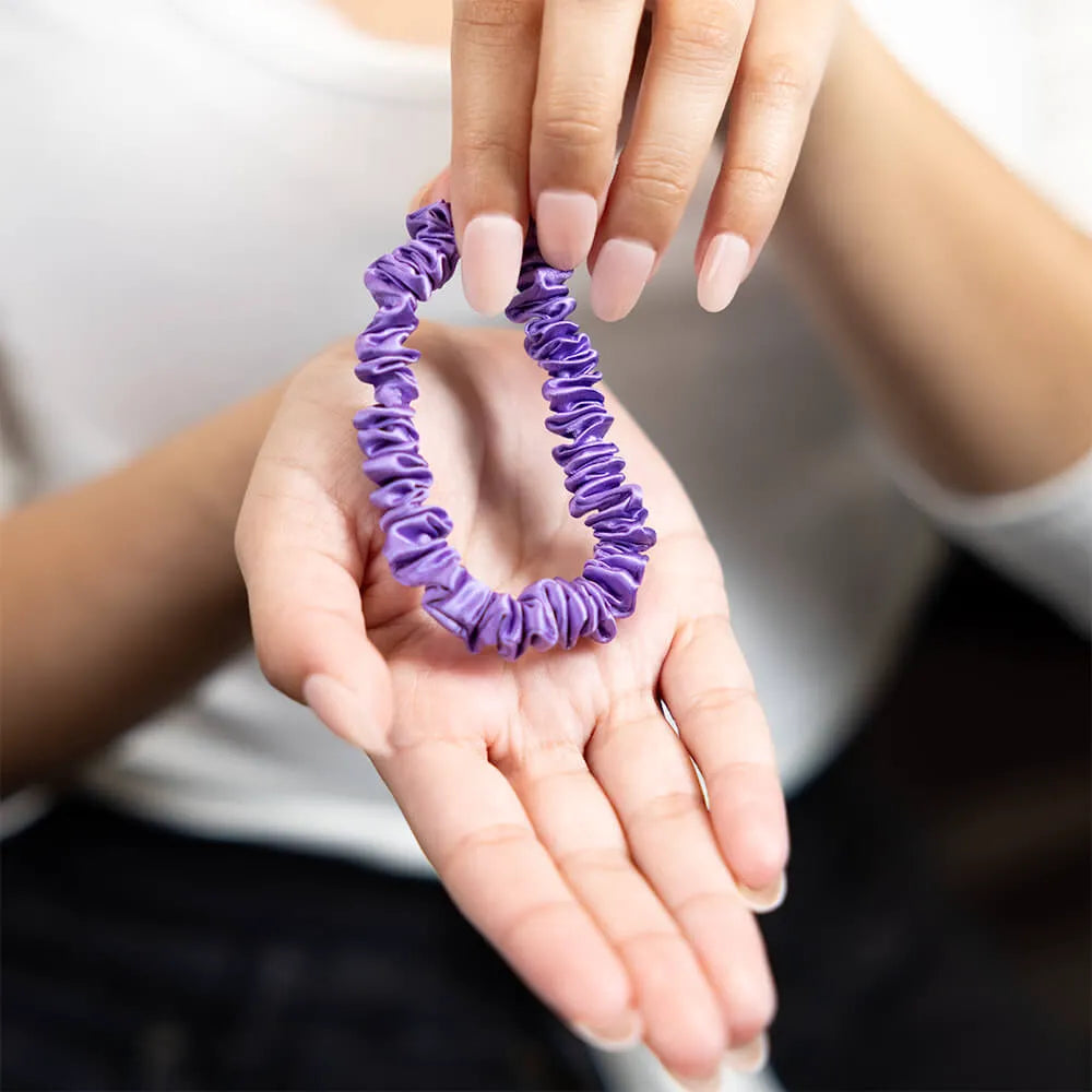 Blissy Skinny Scrunchies in Orchid