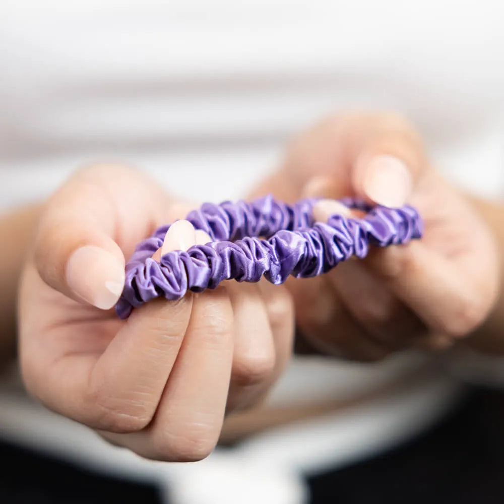 Blissy Skinny Scrunchies in Orchid