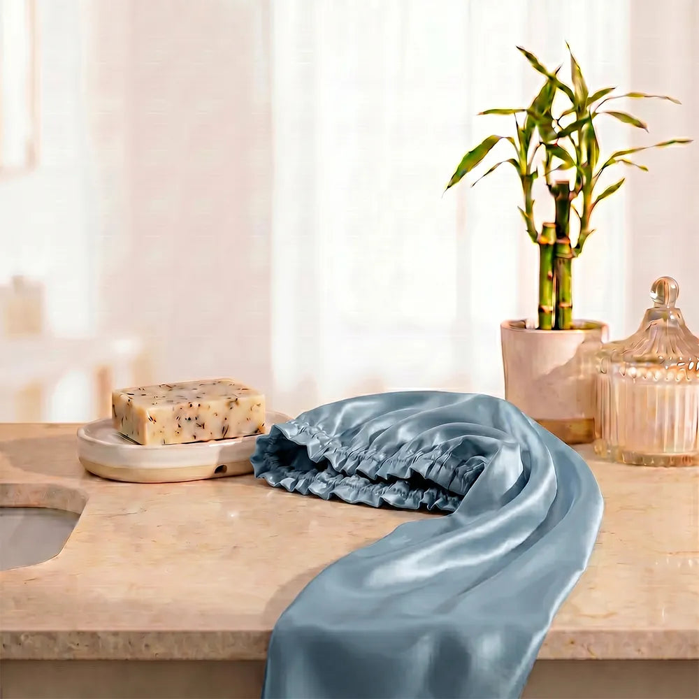 Blissy Cascade Bonnet in Ash Blue