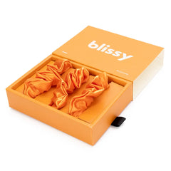 Blissy Scrunchies in Coral