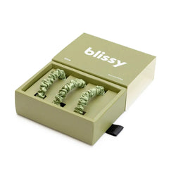 Blissy Skinny Scrunchies in Olive