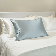Pillowcase, Ash Blue, Queen