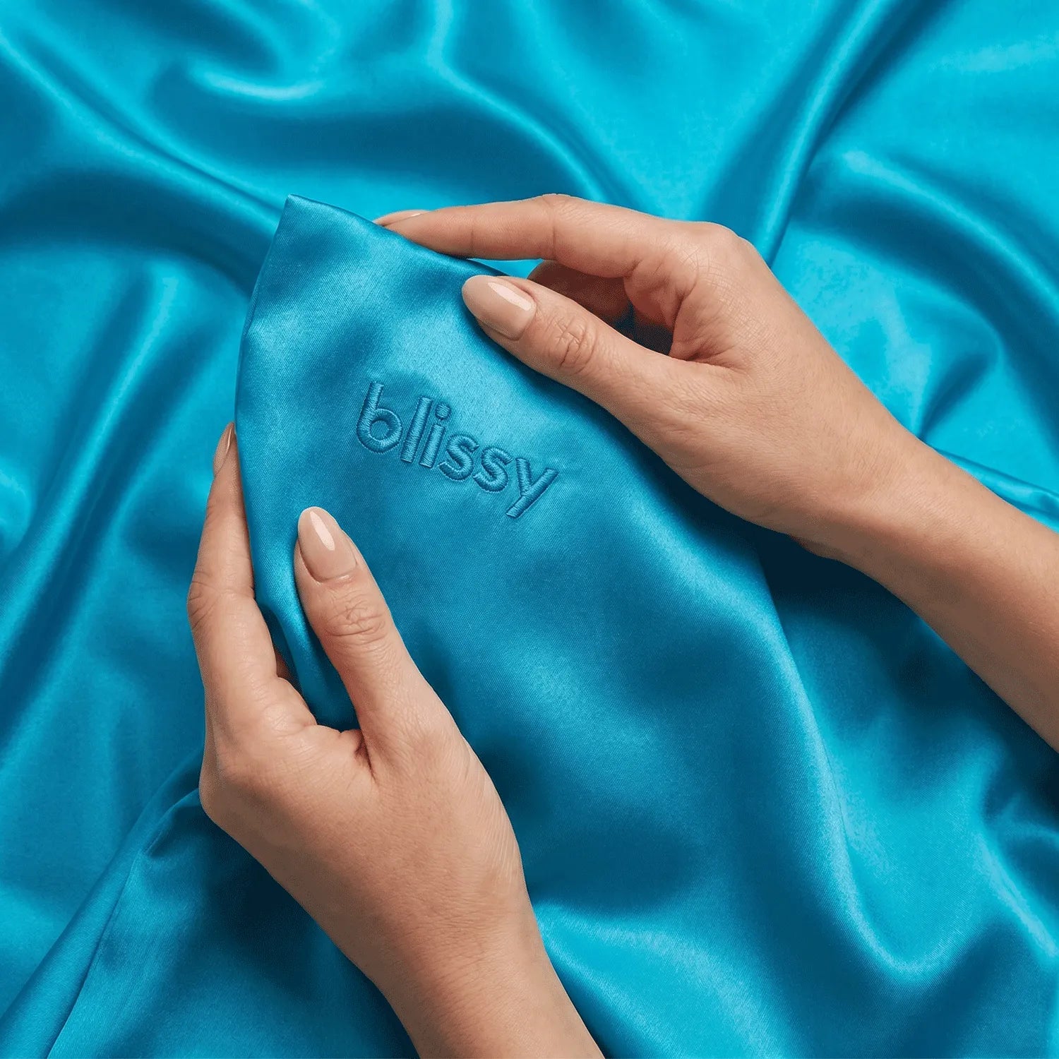Pillowcase in Bahama Blue, King Size