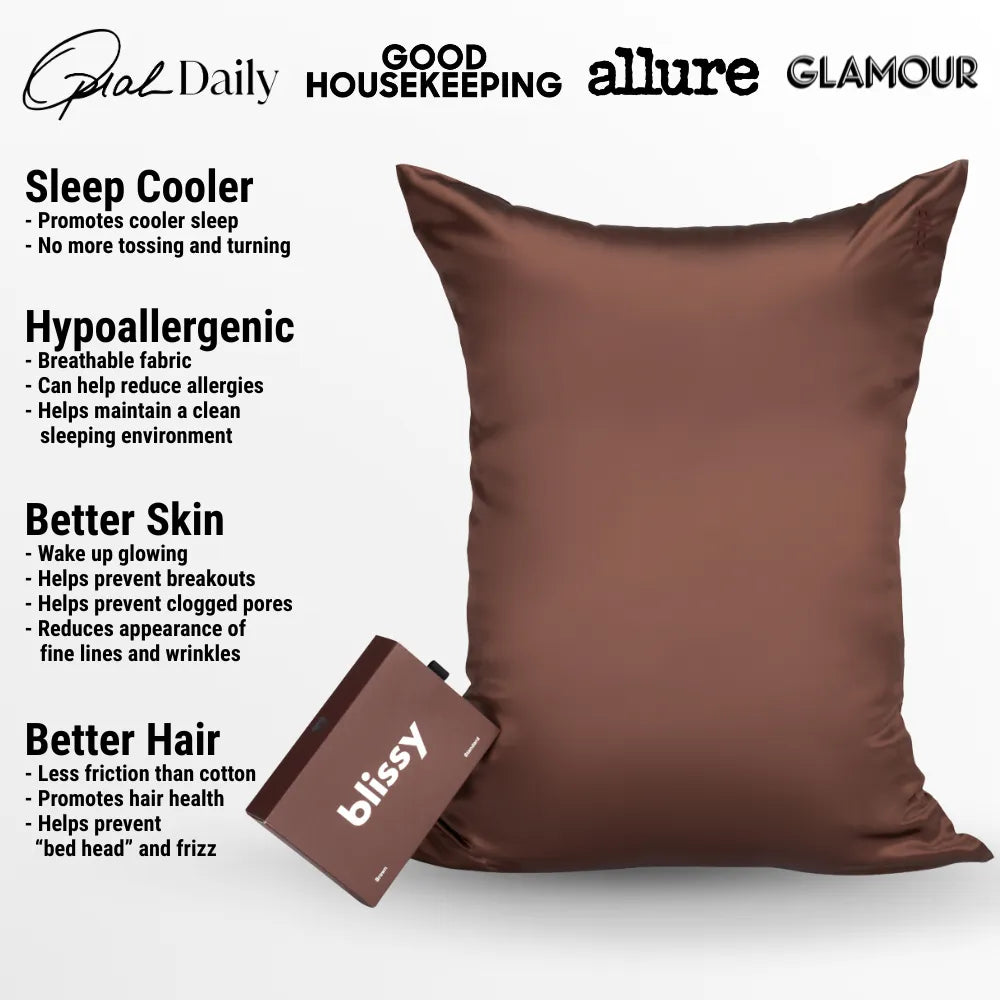 King Pillowcase in Chocolate