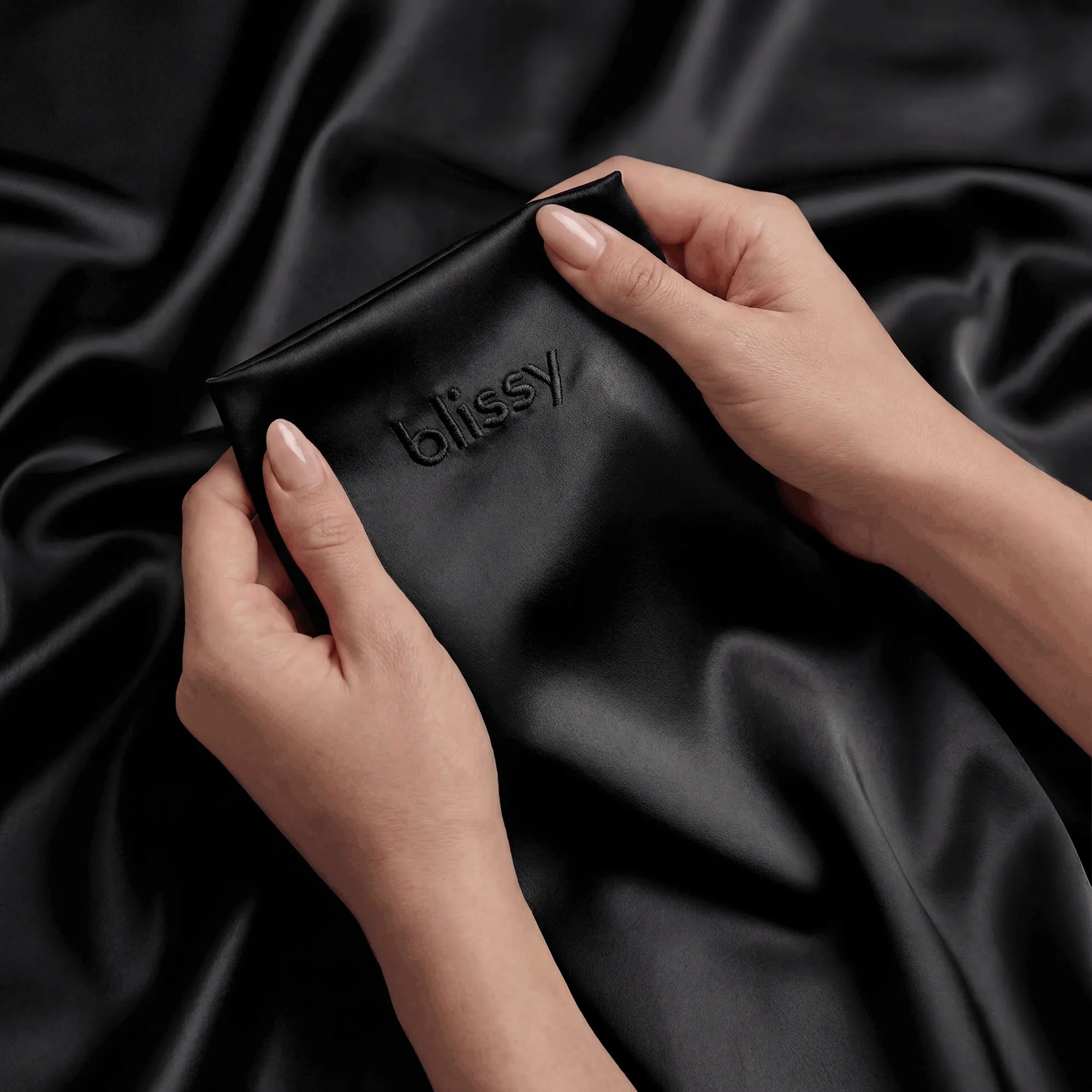 Pillowcase, Black, King