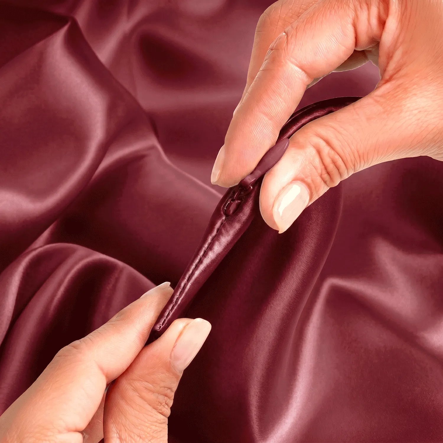 Burgundy King Pillowcase