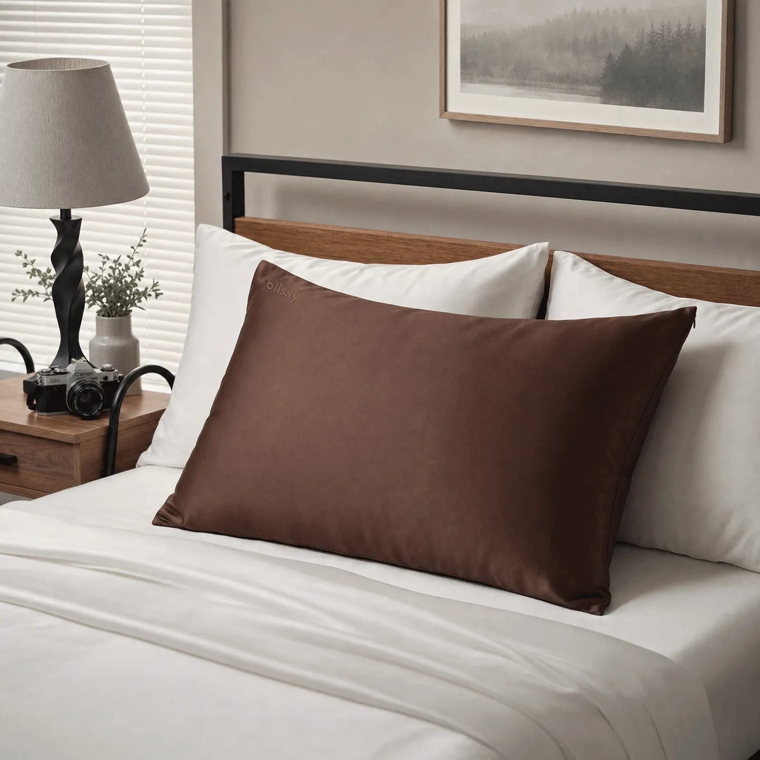 Pillowcase, Chocolate, Standard