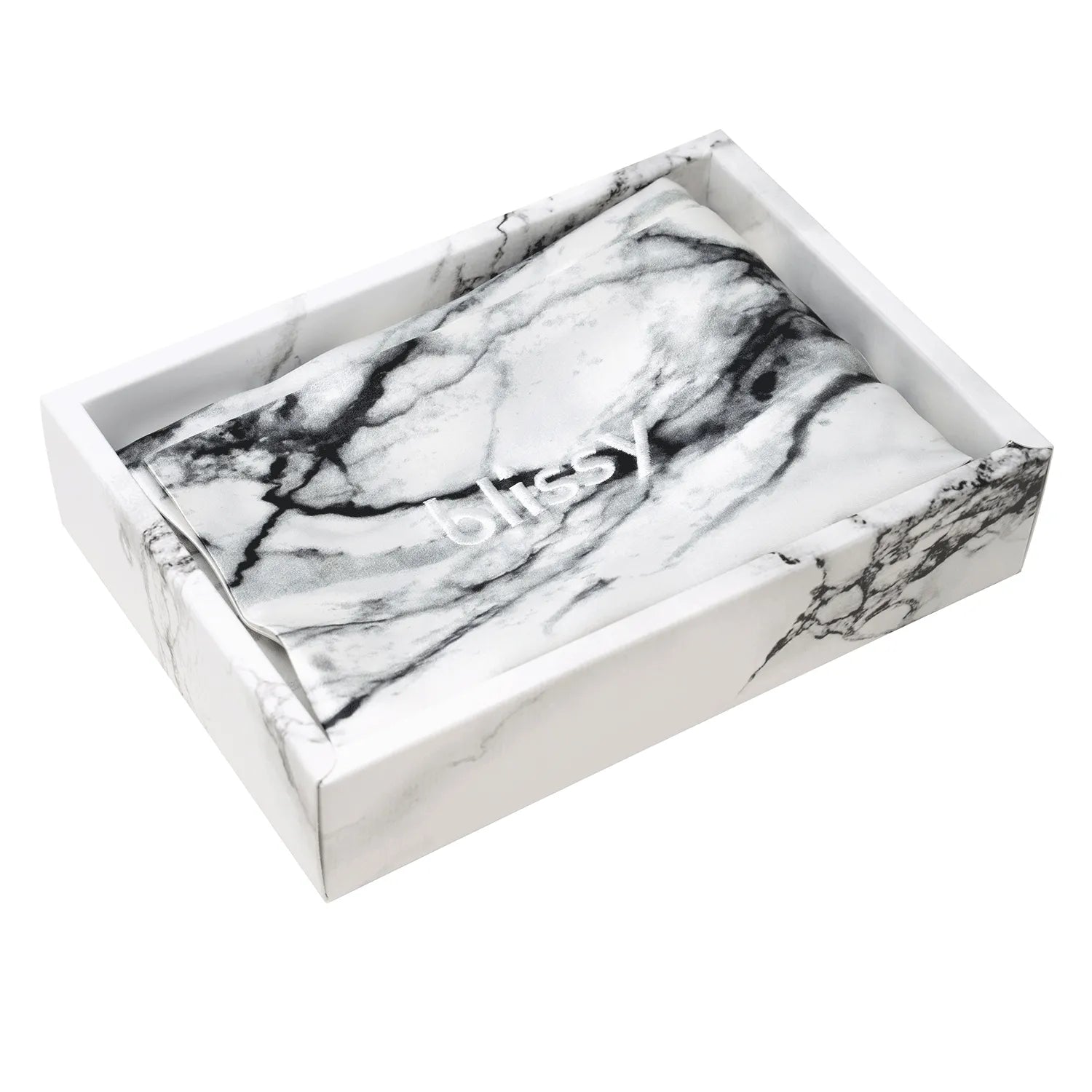 Pillowcase in Light Marble, Standard Size