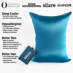 Pillowcase, Aqua, Queen