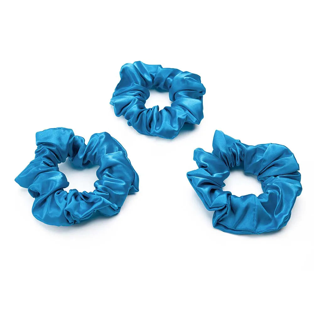 Blissy Scrunchies in Aqua