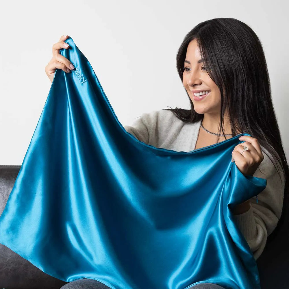 Pillowcase, Aqua, Queen