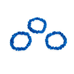 Blissy Skinny Scrunchies in Azure