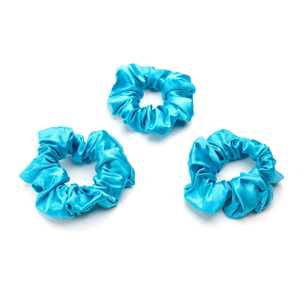 Blissy Scrunchies in Bahama Blue