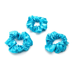 Blissy Scrunchies in Bahama Blue